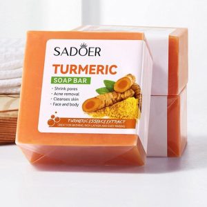 Sadoer Turmeric Soap Bar For Acne Removal, &  Deep Cleansing – 100g