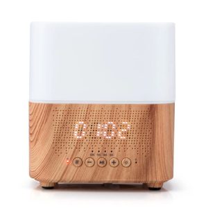 Perfume Diffuser Humidifier With Bluetooth Speaker + Clock Alarm + Color LED lights For Fragrance Air Aroma & Oil Essential Diffuser
