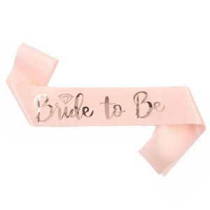 Fashion Go Party Bride To Be Sash Girl Satin Ribbon - Pink