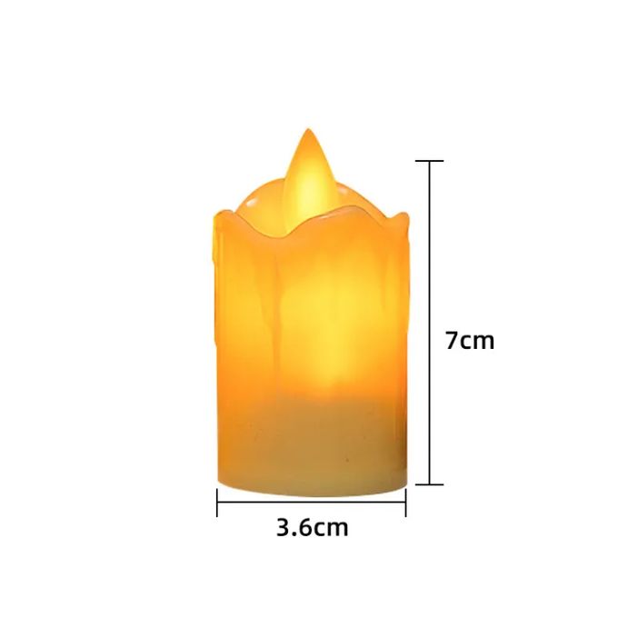 Simulation LED Candle Light Swing Electronic Tealight With Battery for Wedding Bar, House & Romantic Date Atmosphere & Decoration - Image 3