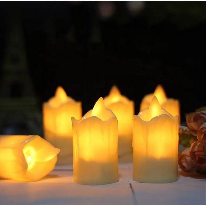 Simulation LED Candle Light Swing Electronic Tealight With Battery for Wedding Bar, House & Romantic Date Atmosphere & Decoration