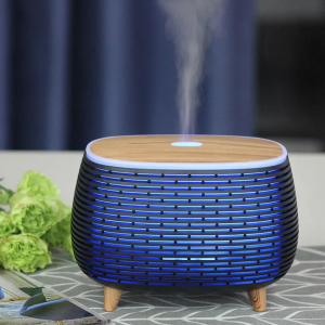 400ml Ultrasonic Vaporizer Diffuser + Light for Essential Oil, Hollow-Carved Aromatherapy Diffuser Cool Mist Humidifier