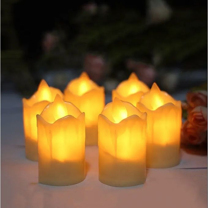 Simulation LED Candle Light Swing Electronic Tealight With Battery for Wedding Bar, House & Romantic Date Atmosphere & Decoration - Image 4