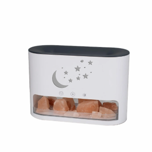 Fireplace Flame Diffuser Aromatherapy Essential Oil Diffuser 250ml Lamp Diffuser Cool Mist Ultrasonic Humidifier - White