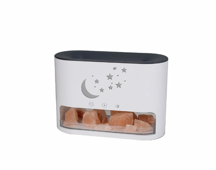 Fireplace Flame Diffuser Aromatherapy Essential Oil Diffuser 250ml Lamp Diffuser Cool Mist Ultrasonic Humidifier - White